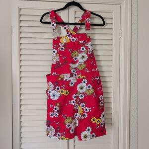 NWOT Modcloth Daisy Printed Overall Shorts